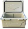 Khaki color ice cooler box 65QT camping ice chest beer box outdoor fishing cooler