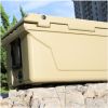 Khaki color ice cooler box 65QT camping ice chest beer box outdoor fishing cooler