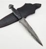 Vetus Dagger Knife with Sheath - Fixed Blade Martial Arts Knife - Dual Edge Blade For Outdoors;  Tactical;  Survival and EDC Double Egde Knife