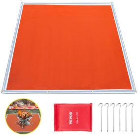 VEVOR Square Fire Pit Mat Fireproof Mat 67" x 60" Fire Pit Pad 1022°F Heat Proof