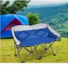 Folding Camping Chair with Bags and Padded Backrest